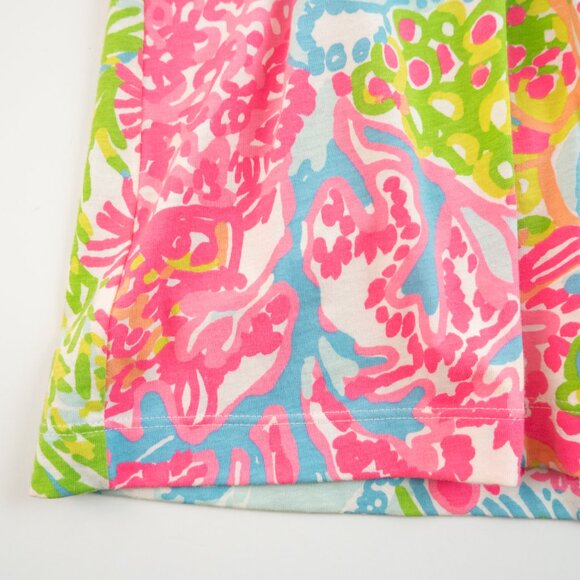 LILLY PULITZER Brewster Lovers Coral T-Shirt Dress size XXS - Picture 5 of 9